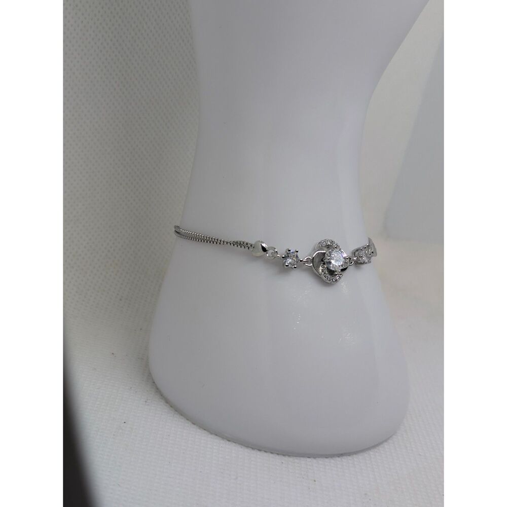 Women's new jewelry set with 925 Sterling Silver CZ Star Bracelet & Pendan - Picture 5 of 6